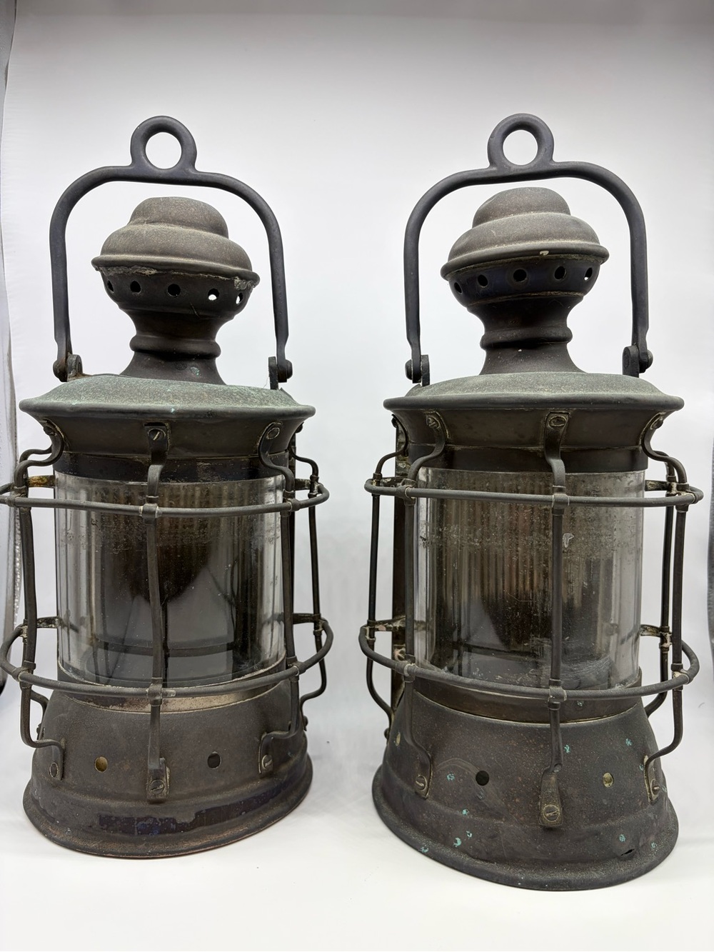 Antique Brass Ship Lanterns